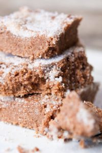 Low Carb Brownie Cake With Cinnamon Candy Crunch Topping Recipe