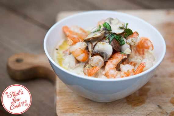 Low Carb Creamy Garlic Mushroom Shrimp Recipe
