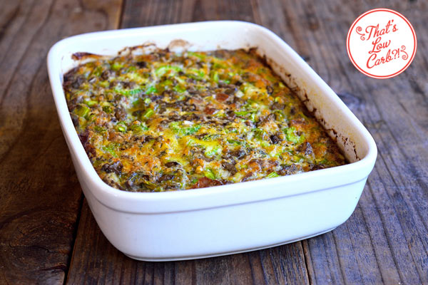 Low Carb Bacon Asparagus Breakfast Casserole Recipe