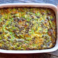 Low Carb Bacon Asparagus Breakfast Casserole Recipe