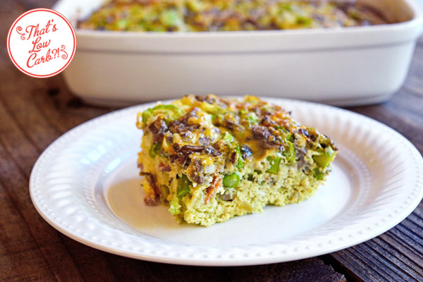 Low Carb Bacon Asparagus Breakfast Casserole Recipe