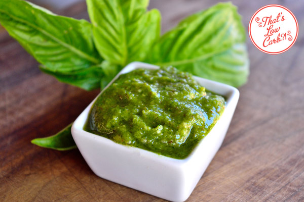 Low Carb Dairy Free Pesto Recipe