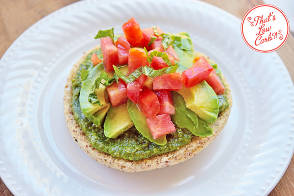 Low Carb Pesto Toast Recipe