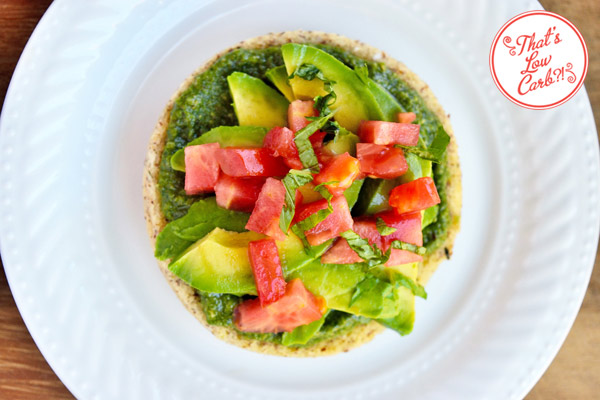 Low Carb Pesto Toast Recipe