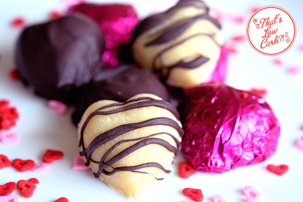 Low Carb Chocolate Covered Marzipan Hearts Recipe