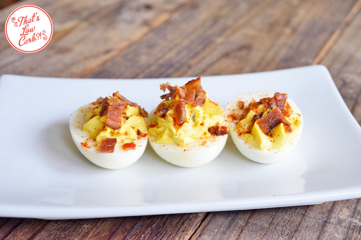 Low Carb Bacon Topped Deviled Eggs With Hungarian Paprika Recipe