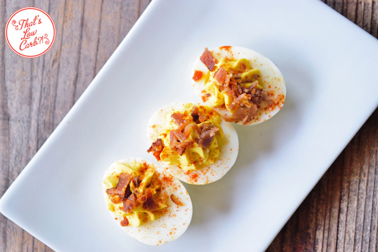 Low Carb Bacon Topped Deviled Eggs With Hungarian Paprika Recipe