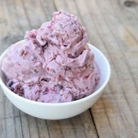 Low Carb Coconut Blackberry Ice Cream Recipe