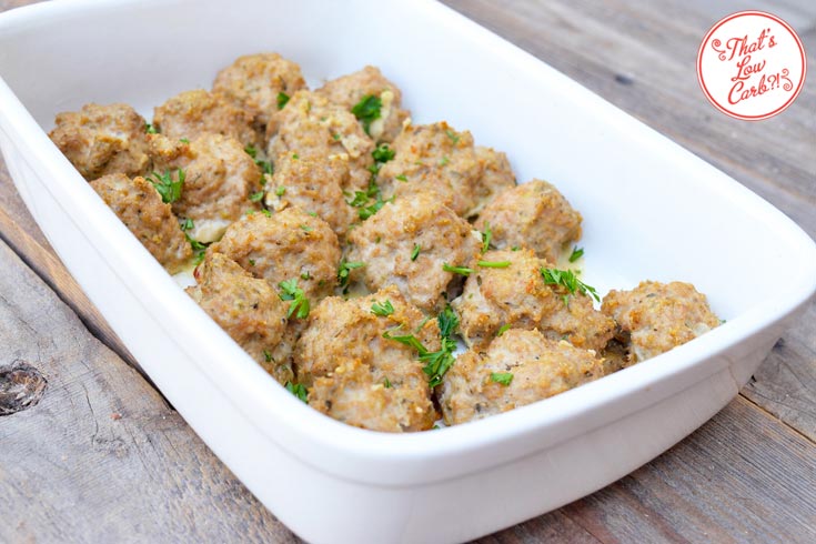 Low Carb Meatballs For Spaghetti Recipe Served