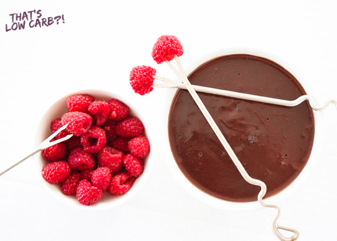 Low Carb Chocolate Fondue Recipe