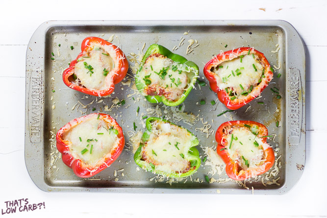 Low Carb Stuffed Peppers Recipe (Low Carb Pizza)