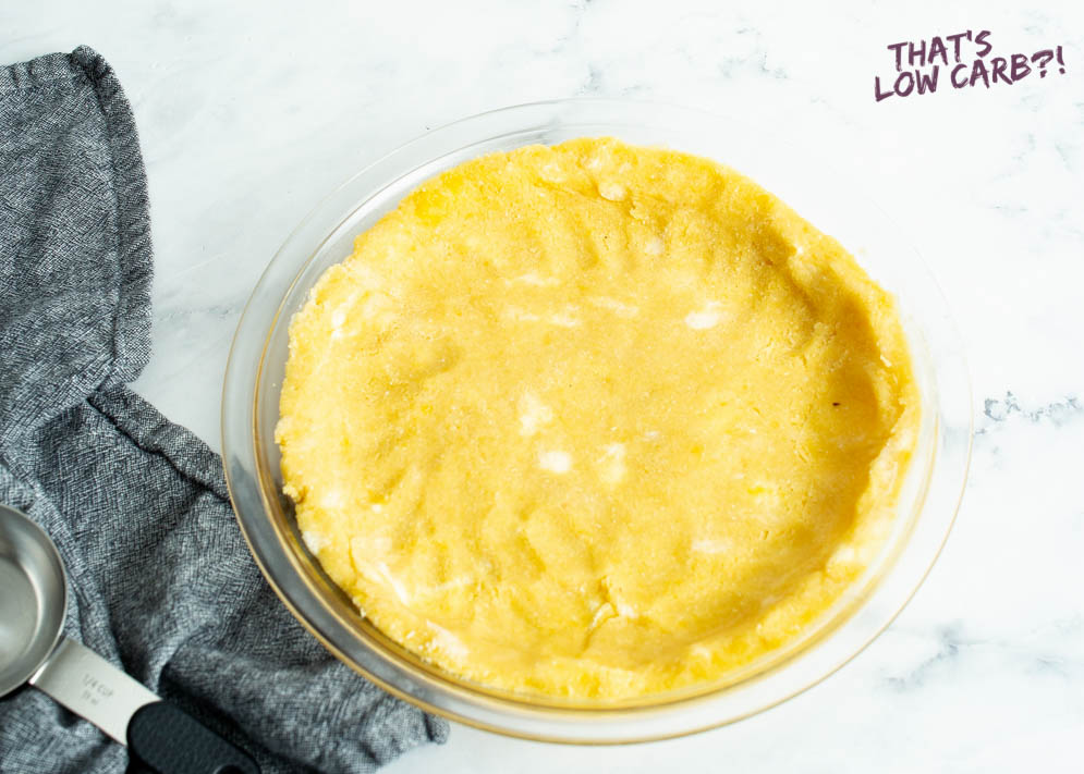 Unbaked crust pressed into pie pan for pie
