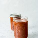 Two jars of barbecue sauce