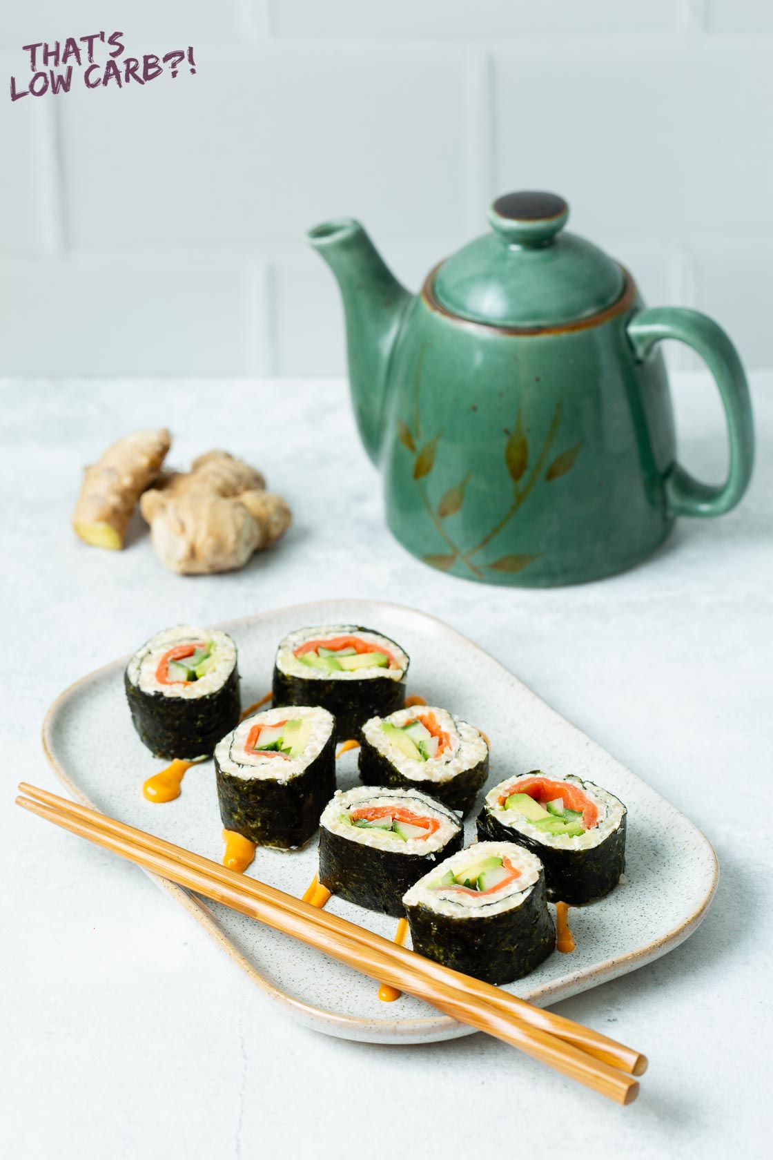 Keto Sushi Recipe for Cream Cheese Smoked Salmon